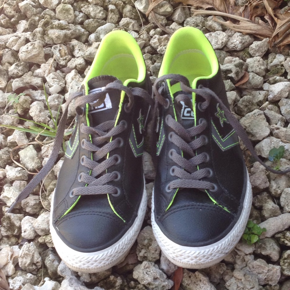 Leather Converse.